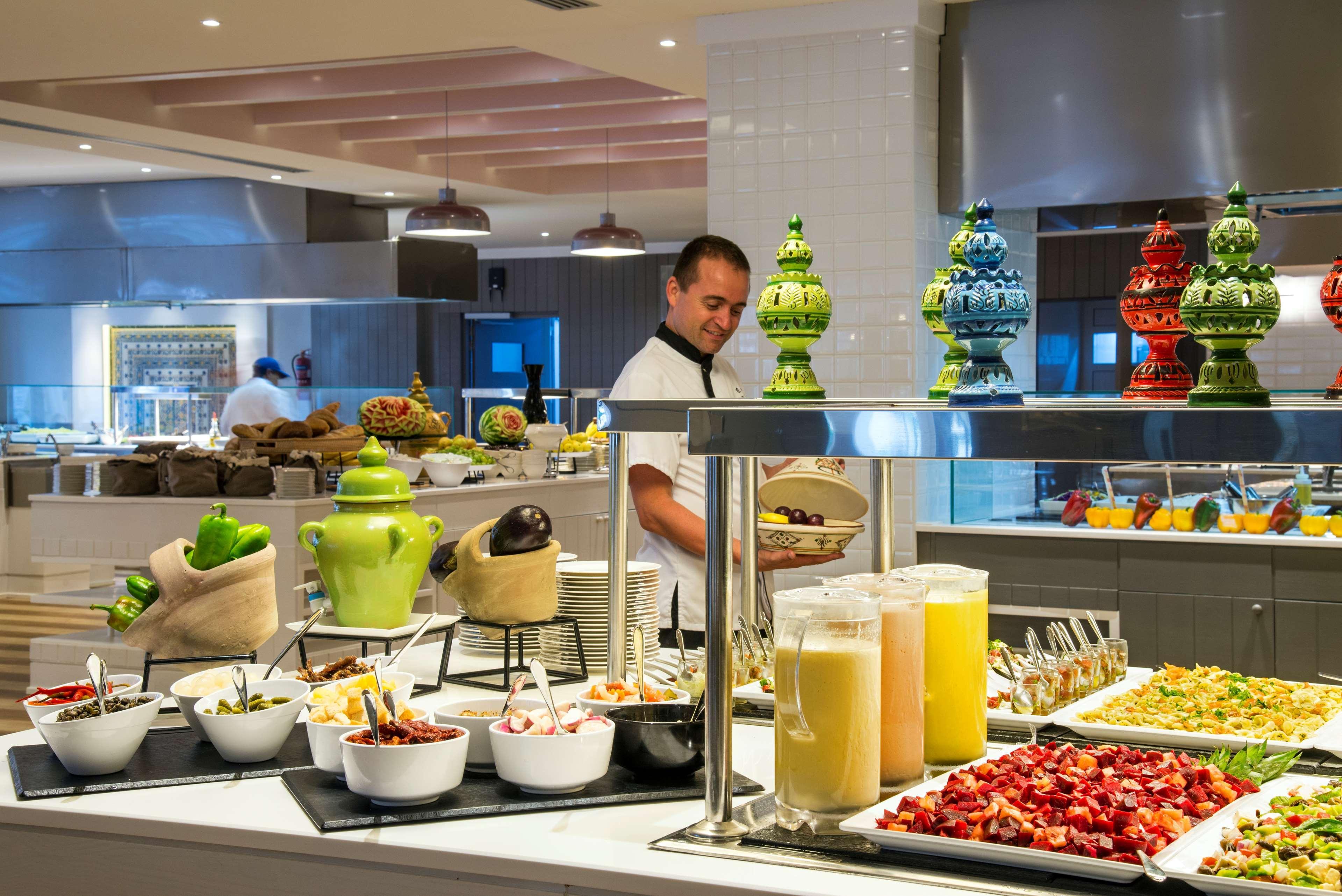 Radisson Blu Resort & Thalasso Hammamet Exterior photo A buffet at a hotel